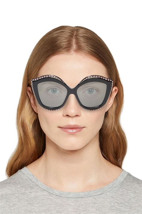 cat eye sunglasses gucci|Gucci oversized cat eye sunglasses.